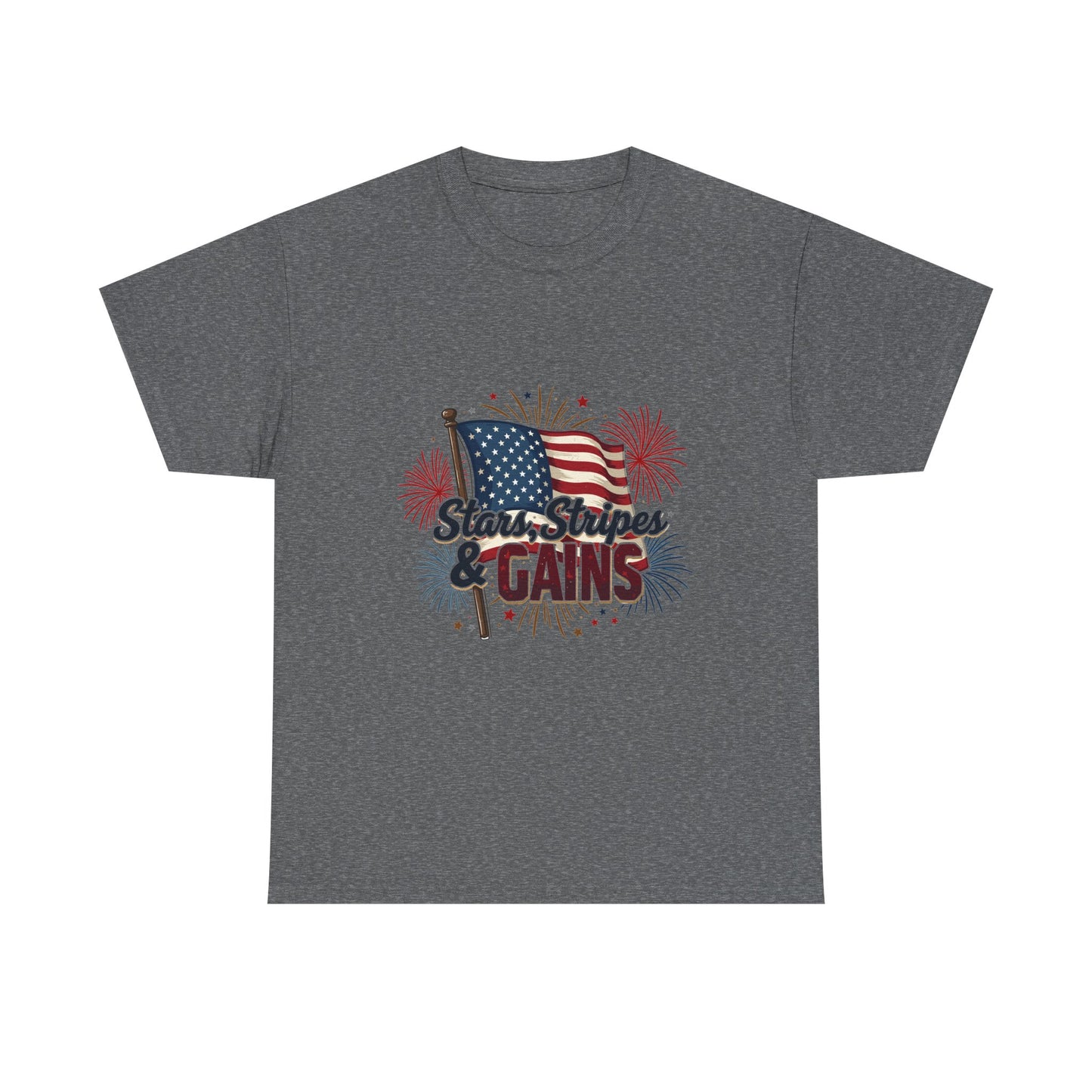 Stars, Stripes & Gains Unisex Heavy Cotton Tee