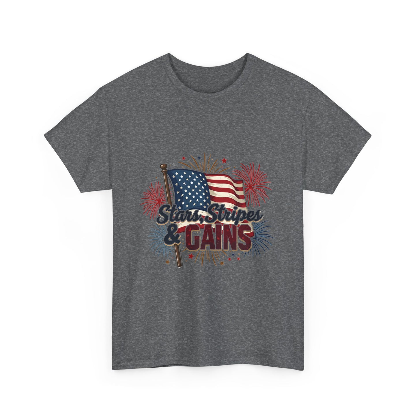 Stars, Stripes & Gains Unisex Heavy Cotton Tee