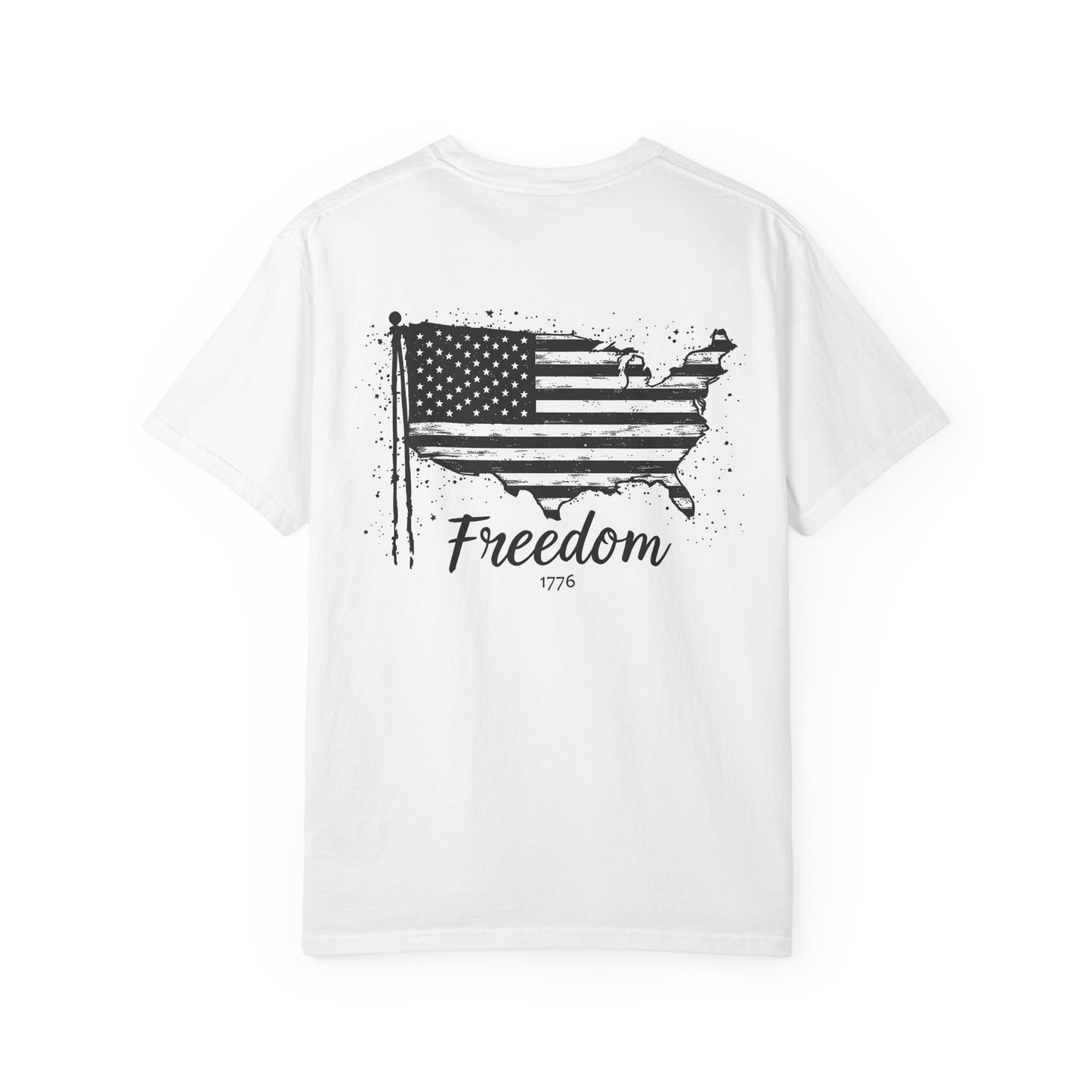 Freedom 1776 T-shirt | USA Flag Design, Perfect for Independence Day & Casual Wear