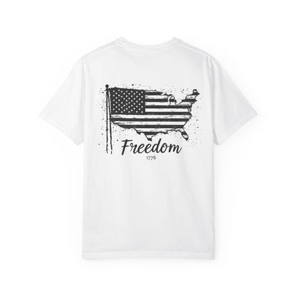 Freedom 1776 T-shirt | USA Flag Design, Perfect for Independence Day & Casual Wear